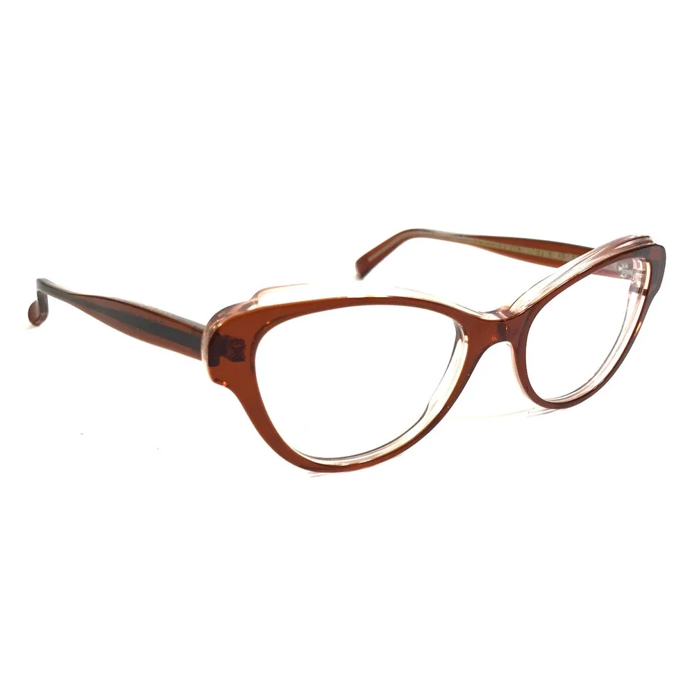 Caroline Abram Eyeglasses Frames BINETTE 43 Clear Reddish Brown 51-19-140